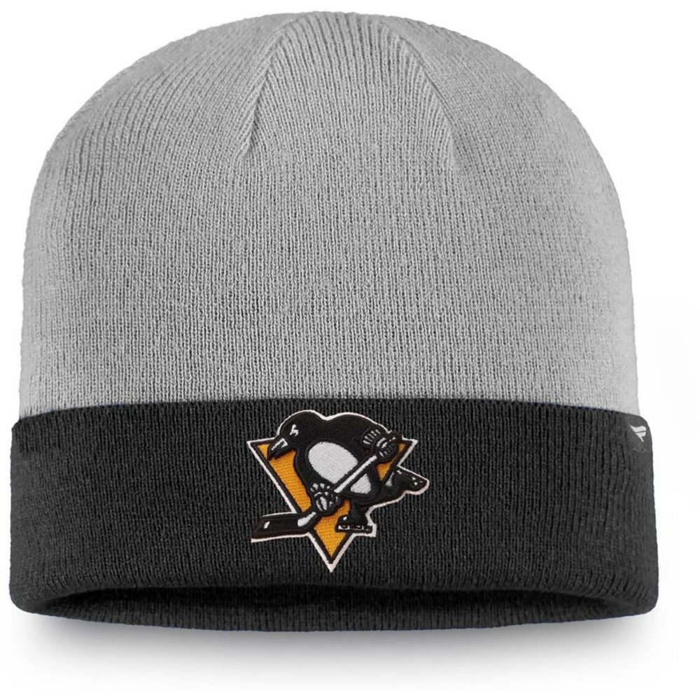 Pittsburgh Penguins Boys 5/8 Cuffed Knit Hat - Gray/Black new with tags